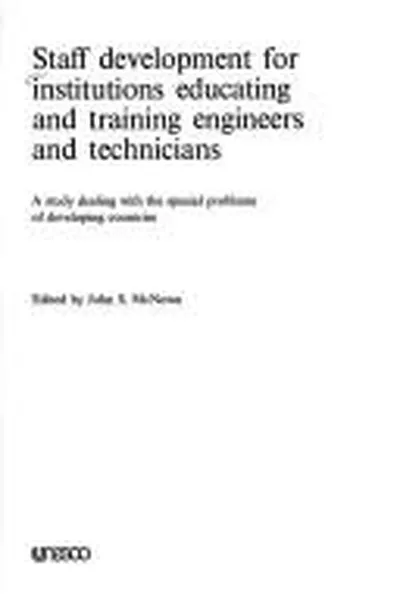 Capa de Staff development for institutions educating and training engineers and technicians