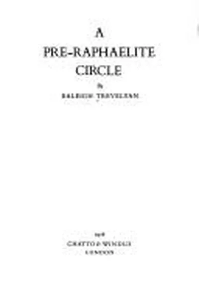 Cover of A pre-Raphaelite circle