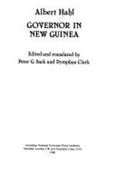 Capa de Governor in New Guinea