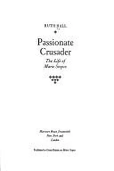 Capa de Passionate crusader