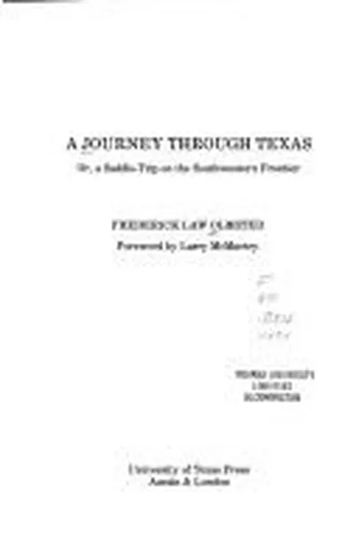 Capa de A journey through Texas