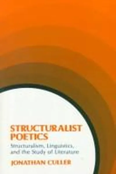 Capa de Structuralist poetics