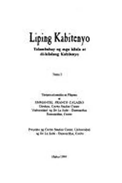 Capa de Liping Kabitenyo