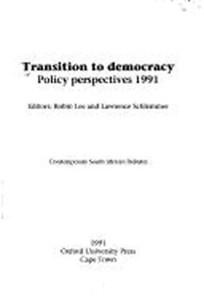 Capa de Transition to Democracy