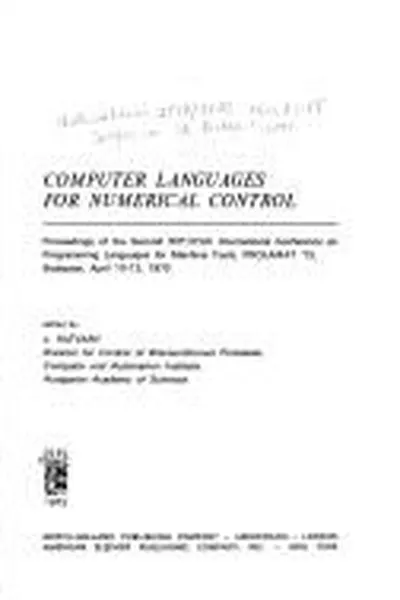 Capa de Computer languages for numerical control