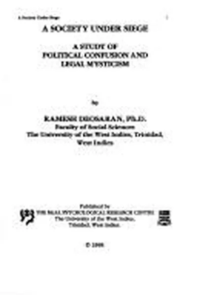 Capa de A society under siege