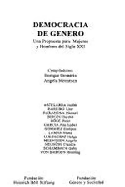 Capa de Democracia de género