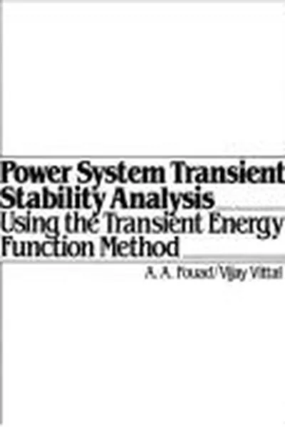 Capa de Power system transient stability analysis using the transient energy function method