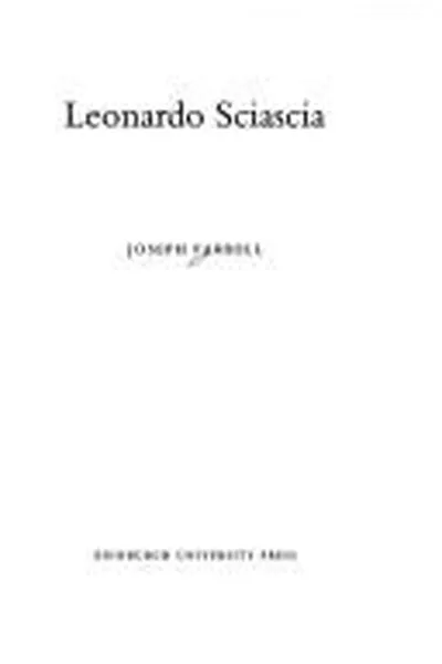 Capa de Leonardo Sciascia