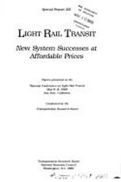 Capa de Light rail transit