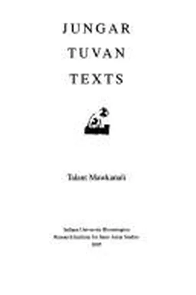 Capa de Jungar Tuvan Texts