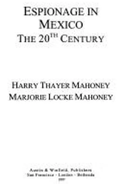 Capa de Espionage in Mexico