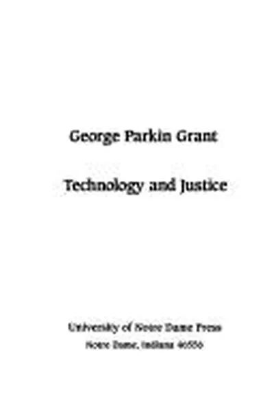 Capa de Technology and justice
