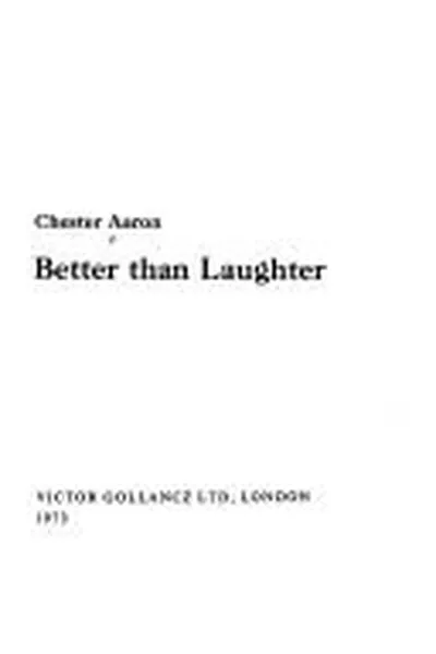 Capa de Better than laughter