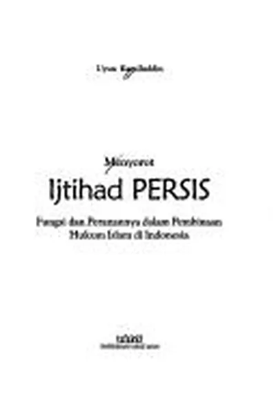 Capa de Menyorot ijtihad Persis
