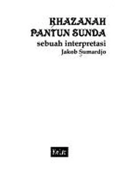 Capa de Khazanah pantun Sunda