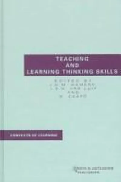 Capa de Teaching and learning thinking skills