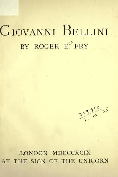 Capa de Giovanni Bellini