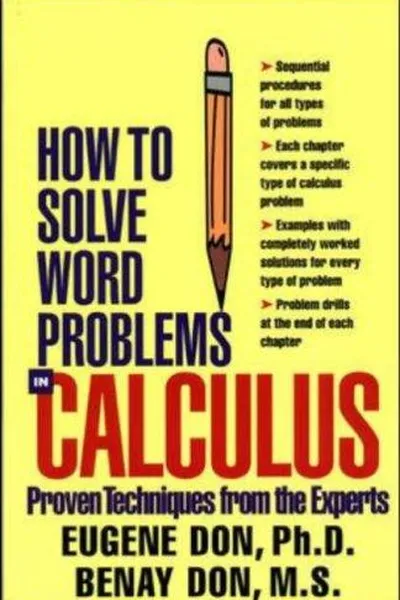 Capa de How to solve word problems in calculus