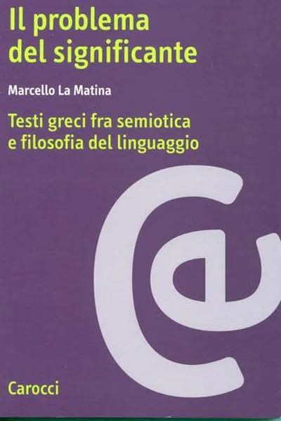 Capa de Il problema del significante