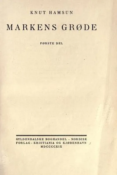 Capa de Markens grøde