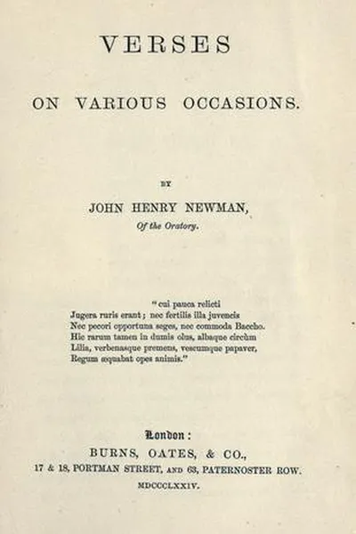 Capa de Verses on various occasions