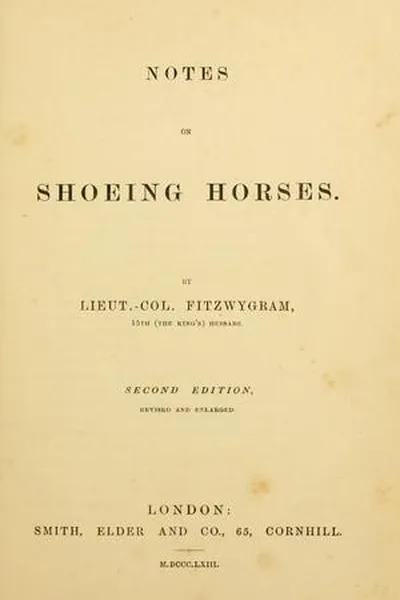 Capa de Notes on shoeing horses