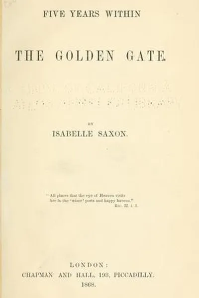 Capa de Five years within the Golden Gate