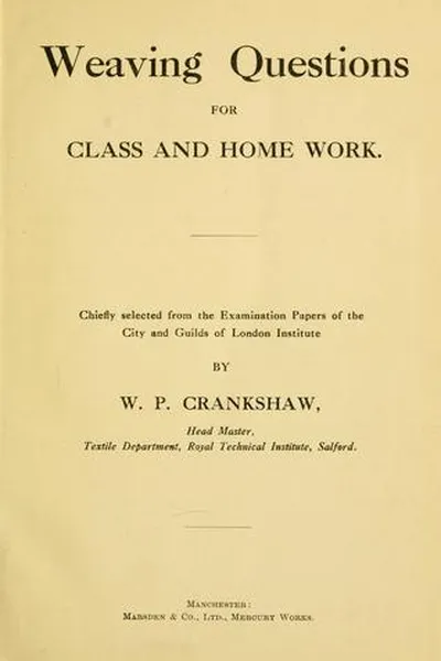 Capa de Weaving questions for class and home work