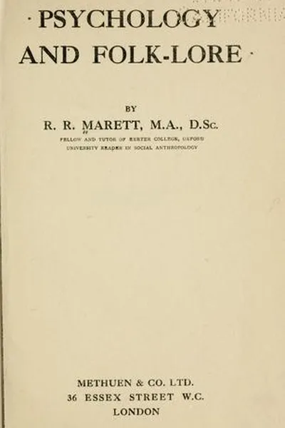 Capa de Psychology and folk-lore