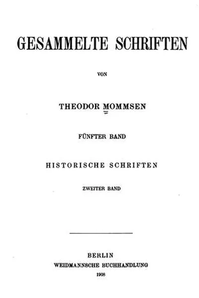 Capa de Gesammelte Schriften