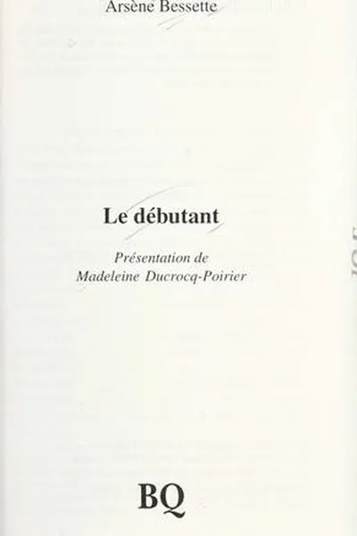 Capa de Le débutant
