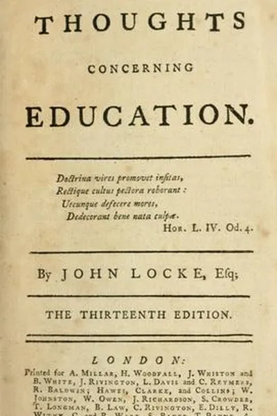 Capa de Some thoughts concerning education