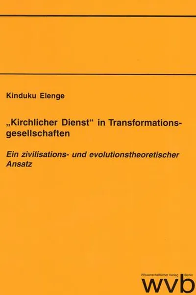 Cover of "Kirchlicher Dienst" in Transformationsgesellschaften