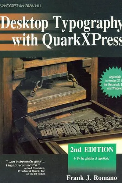Capa de Desktop typography with QuarkXpress