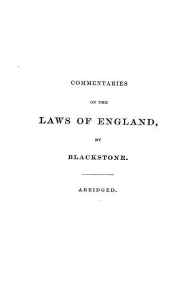 Capa de Abridgment of elementary law
