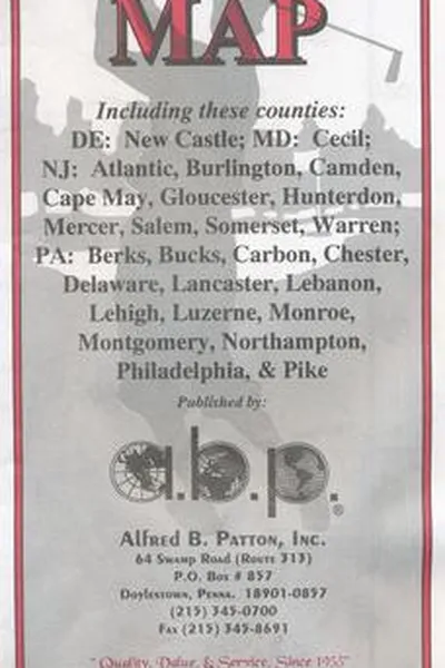 Cover of Patton's golf map