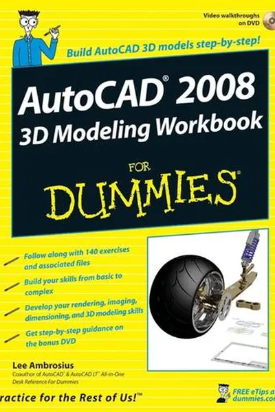 Capa de AutoCAD 2008 3D modeling workbook for dummies