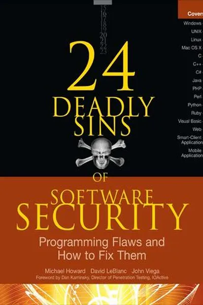 Capa de 24 deadly sins of software security