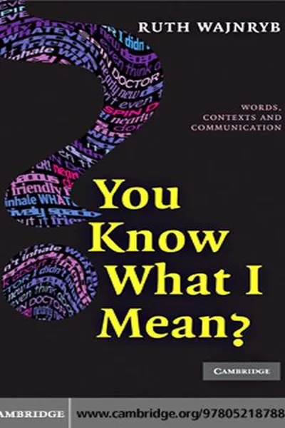 Capa de You Know What I Mean?