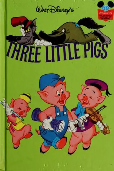 Capa de Walt Disney's three little pigs