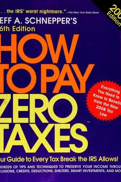 Capa de How to pay zero taxes, 2009