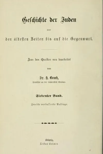 Capa de Geschichte der Juden