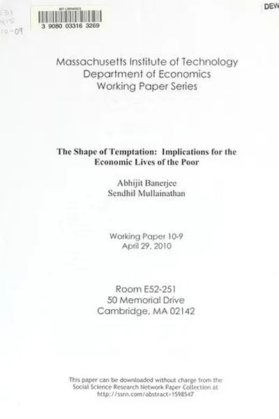 Capa de The shape of temptation