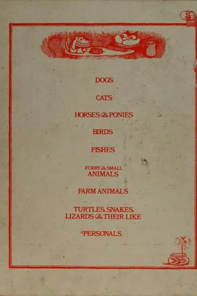 Capa de A comick book of pets