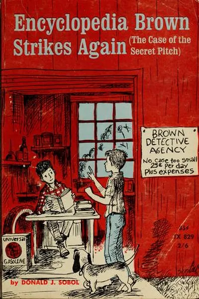 Capa de Encyclopedia Brown Strikes Again