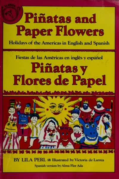 Capa de Piñatas and paper flowers