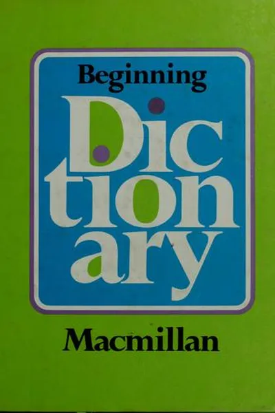 Capa de Beginning dictionary, Macmillan