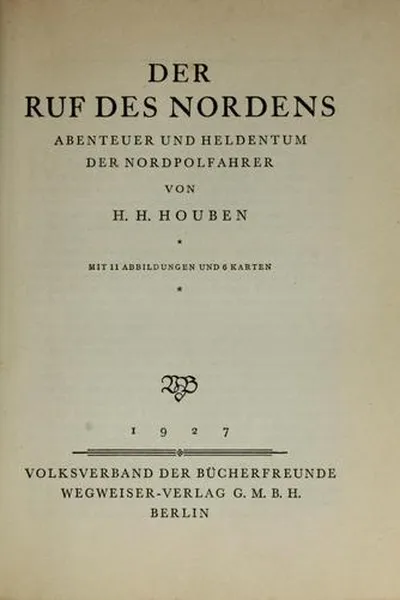 Capa de Der Ruf des Nordens