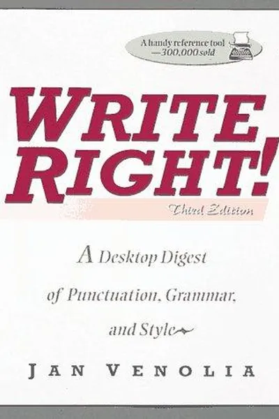 Capa de Write right!